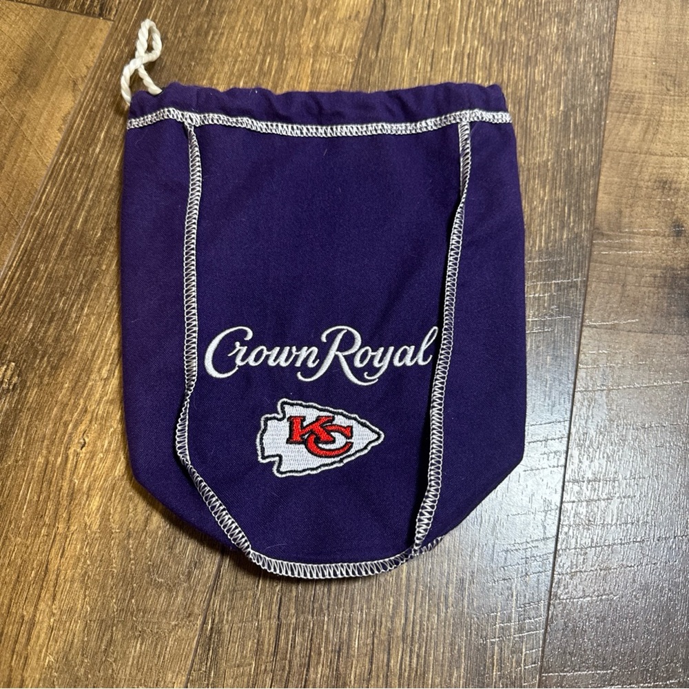 KC Kansas City Chiefs Crown Royal Bag Superbowl LVII Champions purple whiskey